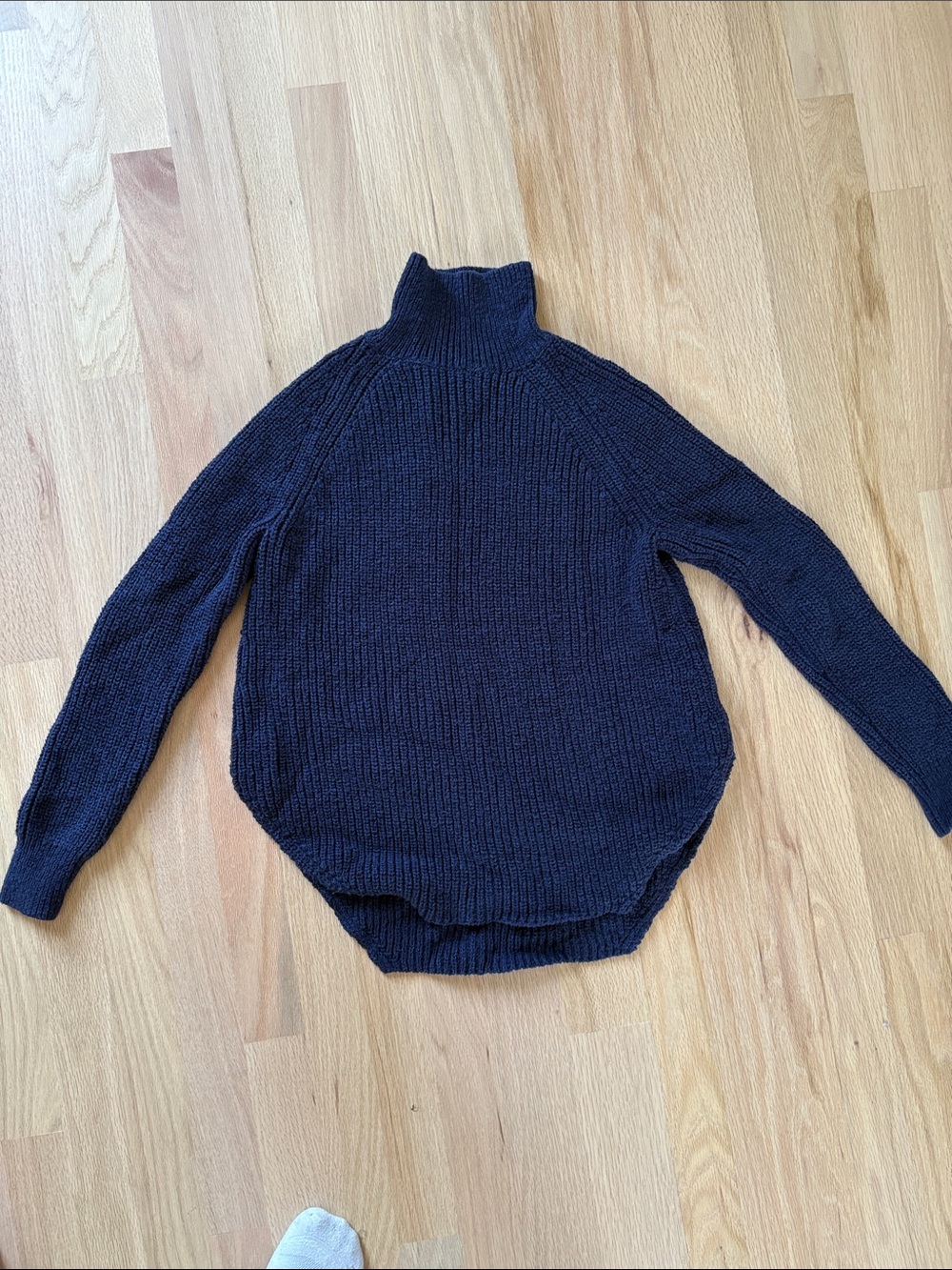 Maeve Navy Turtleneck Knit Sweater